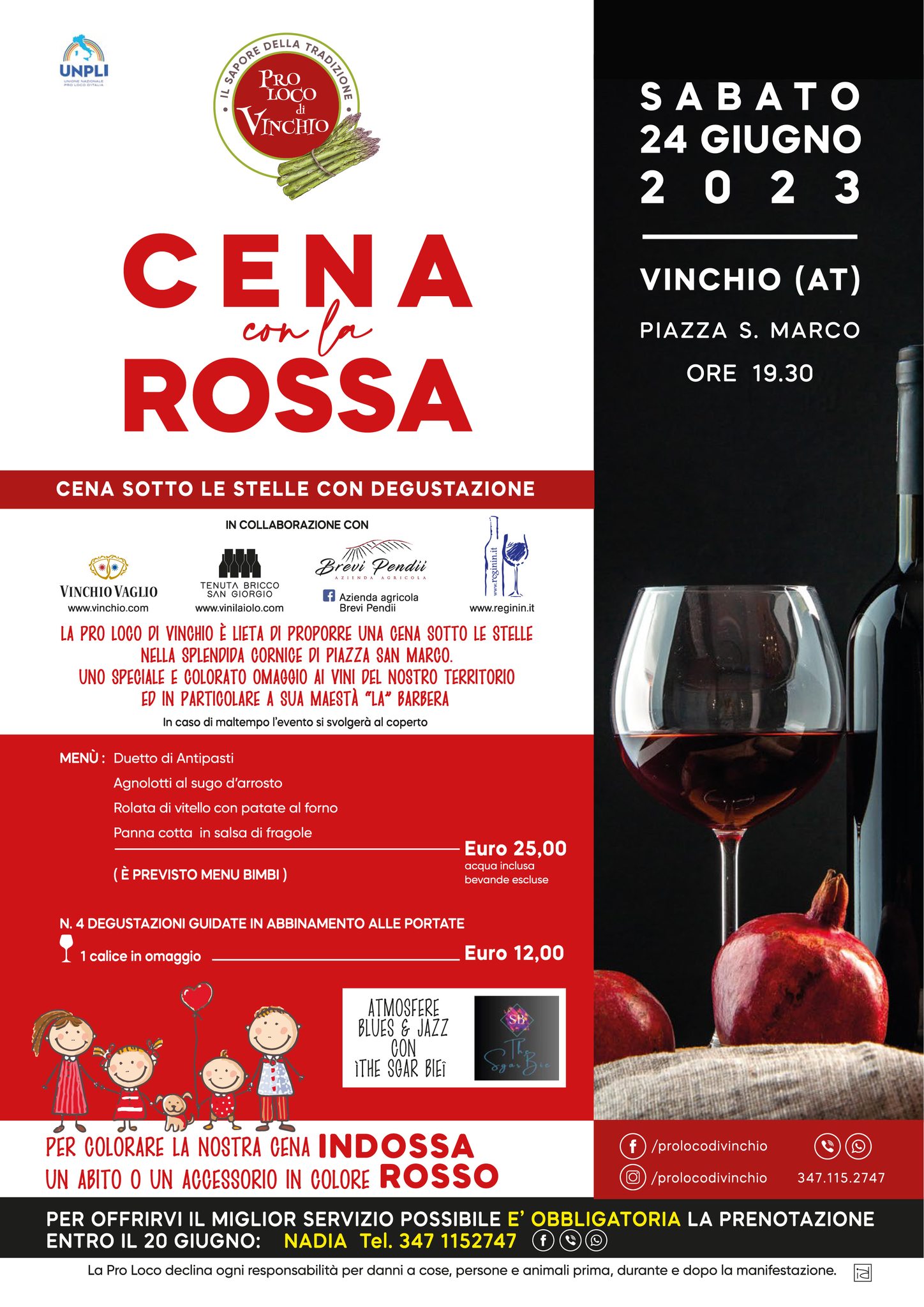 Cena con la rossa