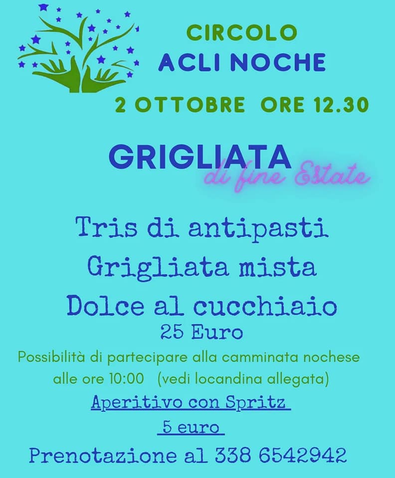 Grigliata di fine Estate - 2 ottobre 2022