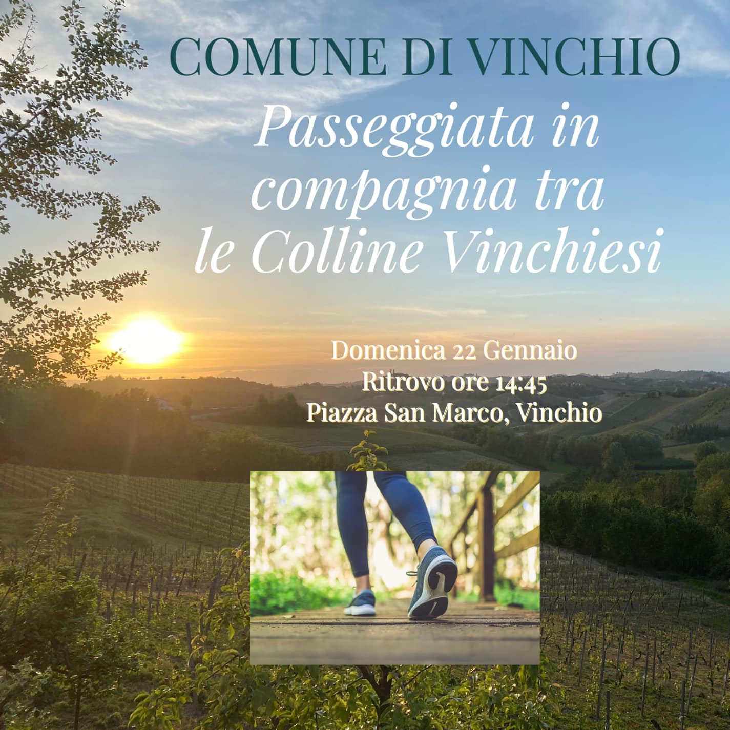 Passeggiata in compagnia tra le Colline Vinchiesi