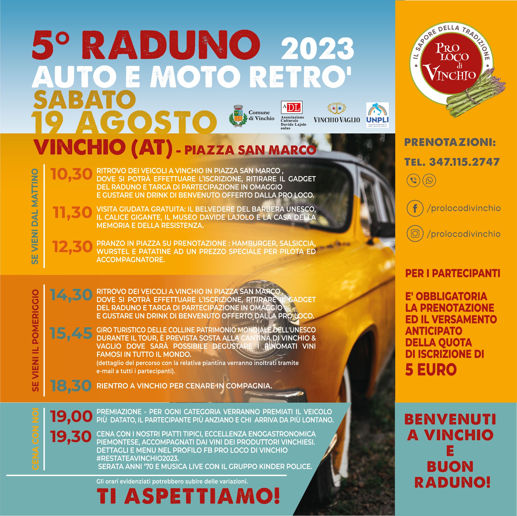 Raduno di auto e moto retrò 2023