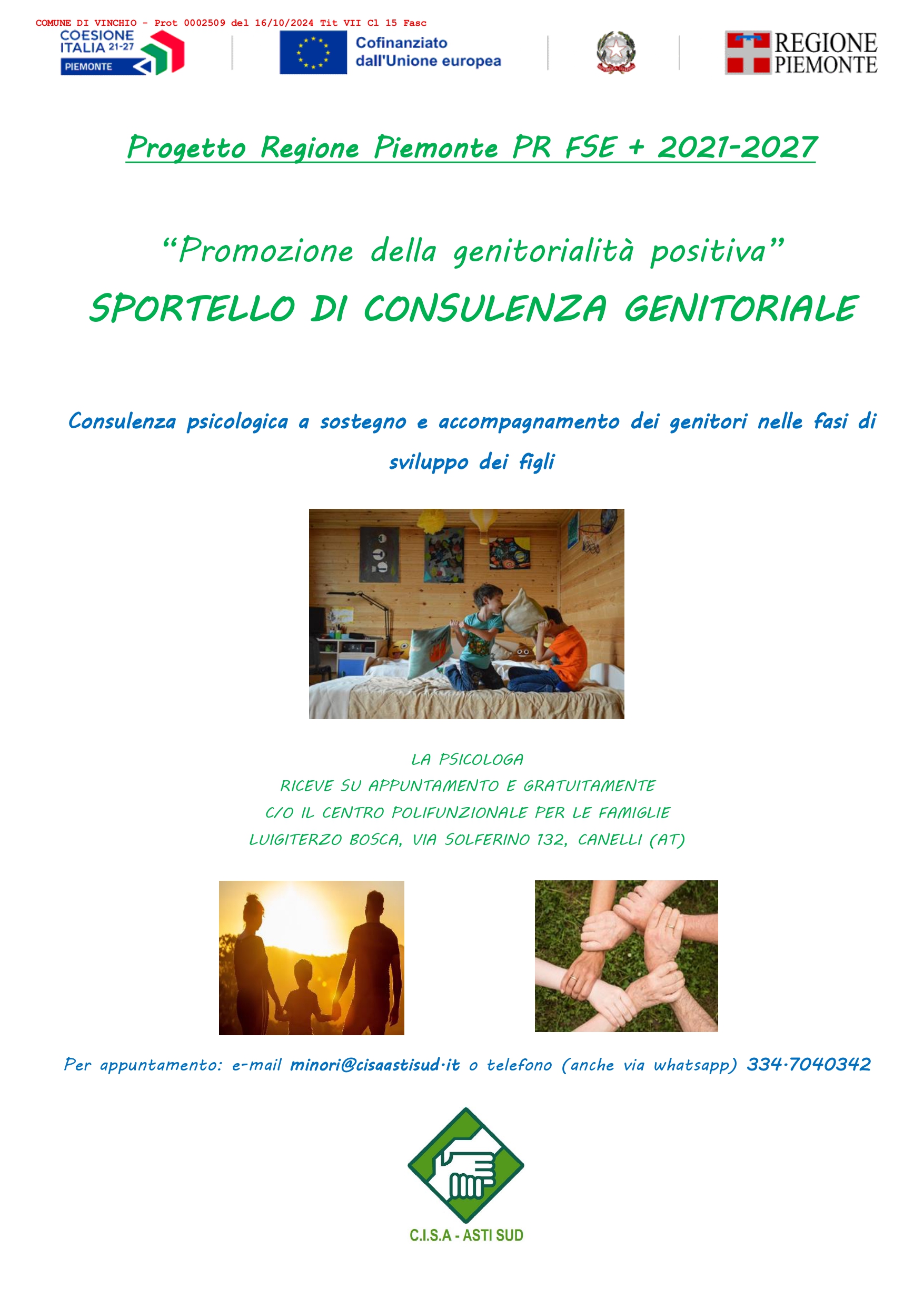 Sportello di consulenza genitoriale